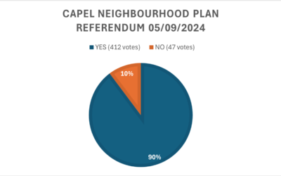 Capel residents vote yes to a neighbourhood plan